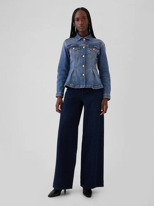Denimjakke med innsving
