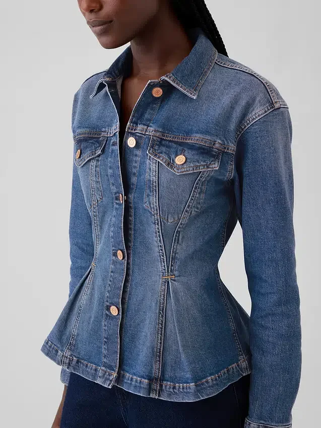 Denimjakke med innsving