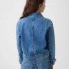 Denimjakke med påsydde lommer for barn