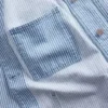 Denimjakke med striper