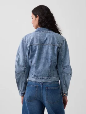 Denimjakke med utvidede ermer