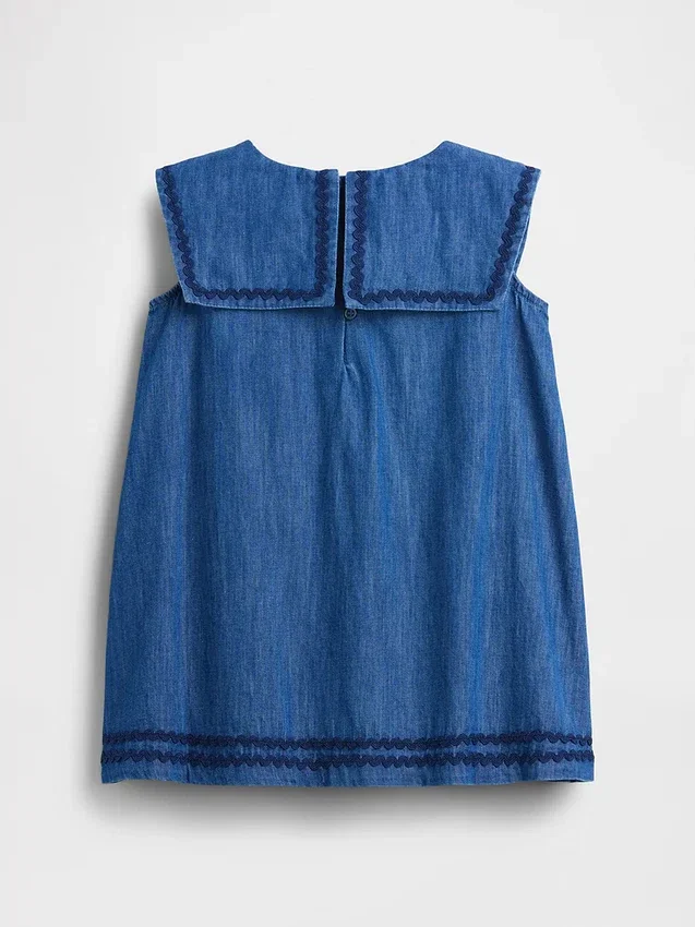 Denimkjole i sjømannstil for Baby og Småbarn
