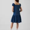 Denimkjole med lav midje for barn