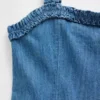 Denimkjole med lav midje for barn