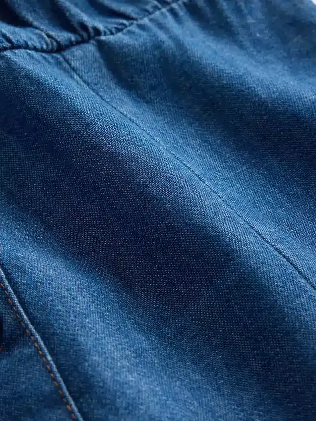 Denimkjole med lav midje for barn