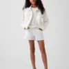 Denimshorts med lav midje og vid benbredde for barn