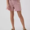 Denimshorts med lav midje og vid benbredde for barn