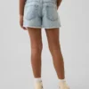 Denimshorts med lav midje og vid benbredde for barn