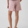 Denimshorts med lav midje og vid benbredde for barn