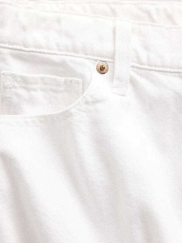Denimshorts med lav midje og vid benbredde for barn