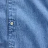 Denimskjorte med avslappet, rett kant