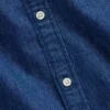 Denimskjorte med avslappet, rett kant