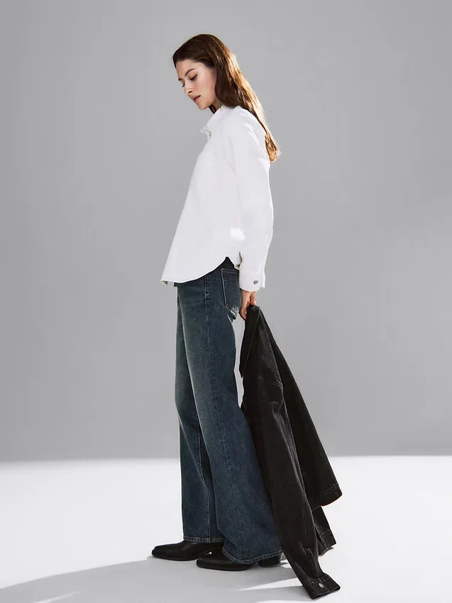 Denimskjorte med innsving
