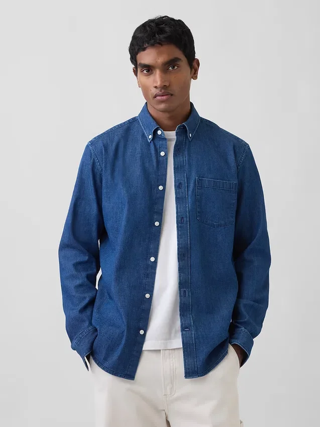 Denimskjorte med lommer