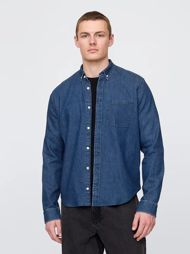 Denimskjorte med lommer