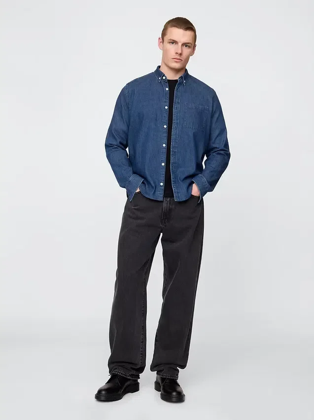 Denimskjorte med lommer