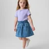 Denimskjørt med hjerteformede lommer for Baby og Småbarn