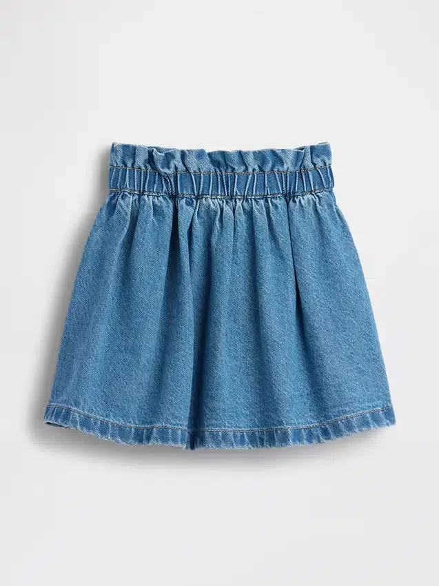 Denimskjørt med hjerteformede lommer for Baby og Småbarn