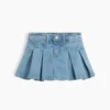 Denimskjørt med plissering for Baby og Småbarn
