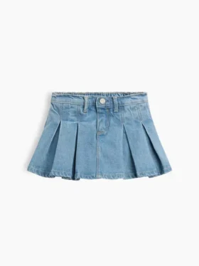 Denimskjørt med plissering for Baby og Småbarn