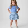Denimskjørt med volanger for Baby og Småbarn