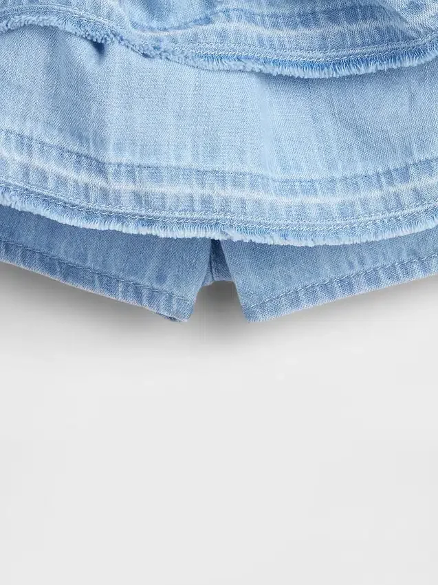 Denimskjørt med volanger for Baby og Småbarn
