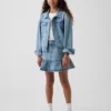Denimskjørt med volanger for barn