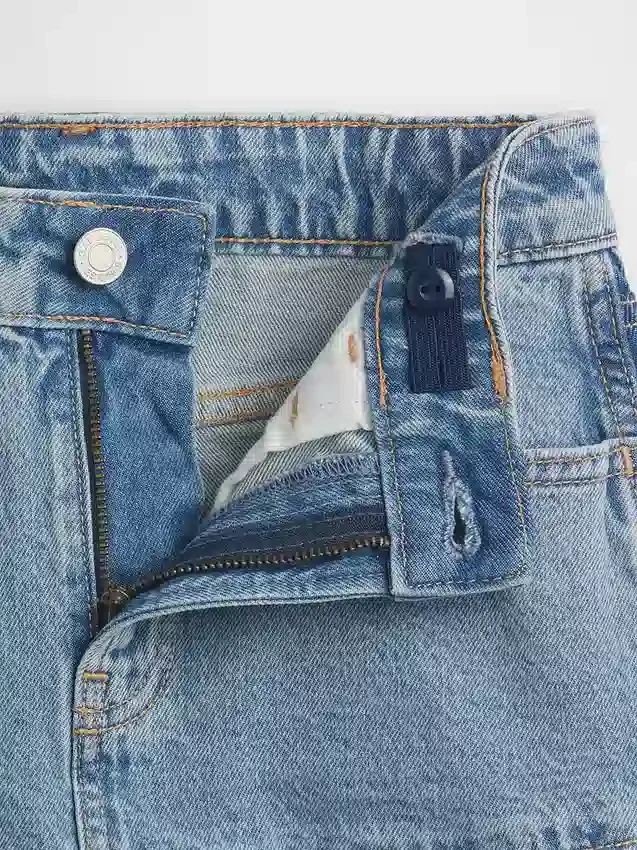 Denimskjørt med volanger for barn