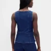 Denimvest med glidelås