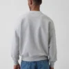 Ekstra tykk sweatshirt i fransk frotté