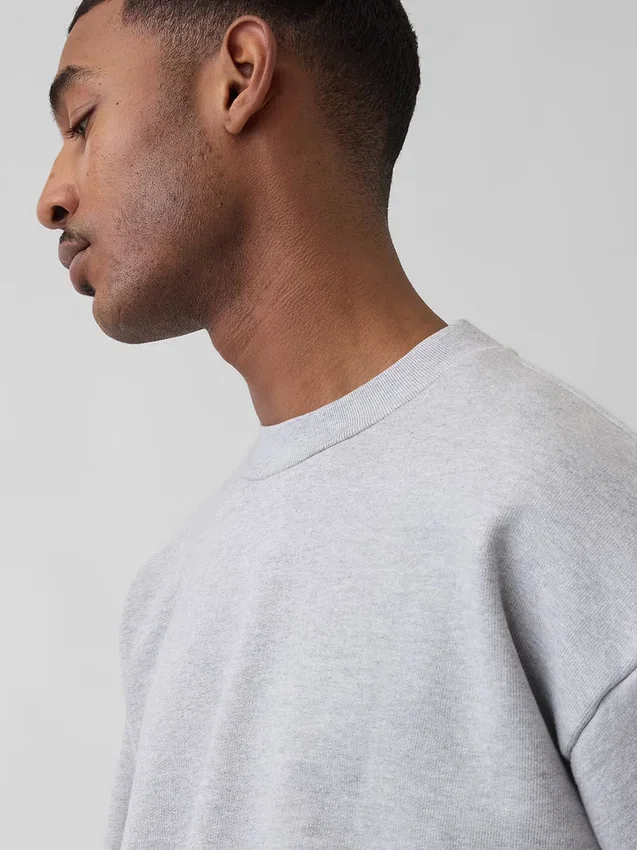 Ekstra tykk sweatshirt i fransk frotté