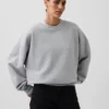 Ekstra tykk sweatshirt i fransk frotté