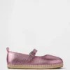 Espadriller for barn i metallisk utførelse