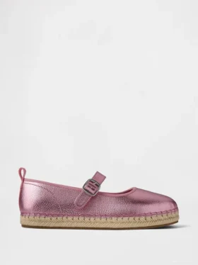 Espadriller for barn i metallisk utførelse