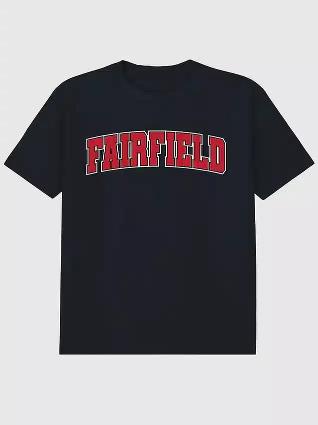 Fairfield University Arch Logo, sekundær grafikk, T-skjorte