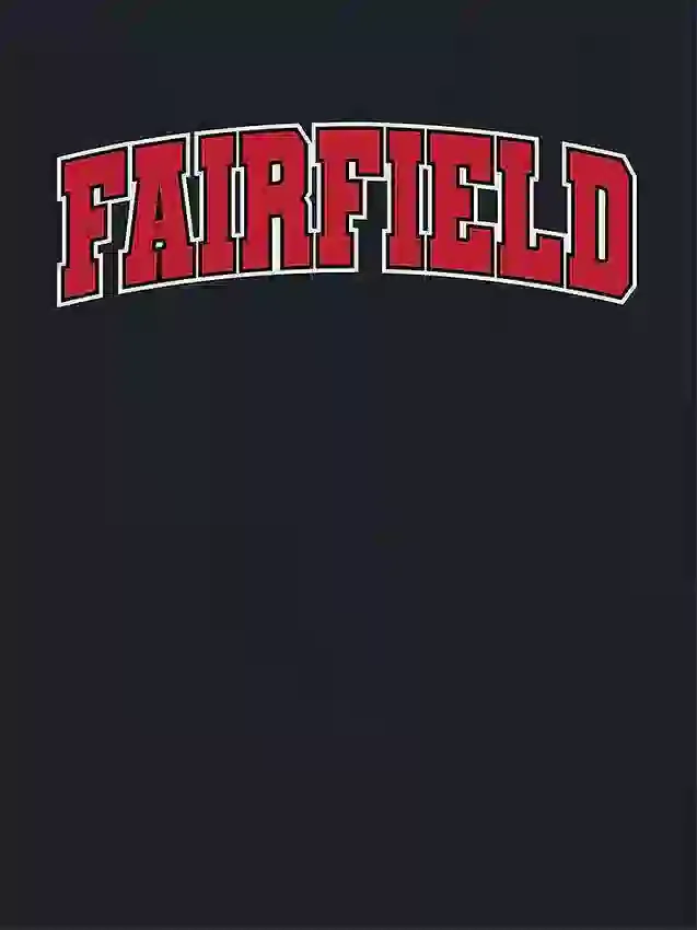 Fairfield University Arch Logo, sekundær grafikk, T-skjorte