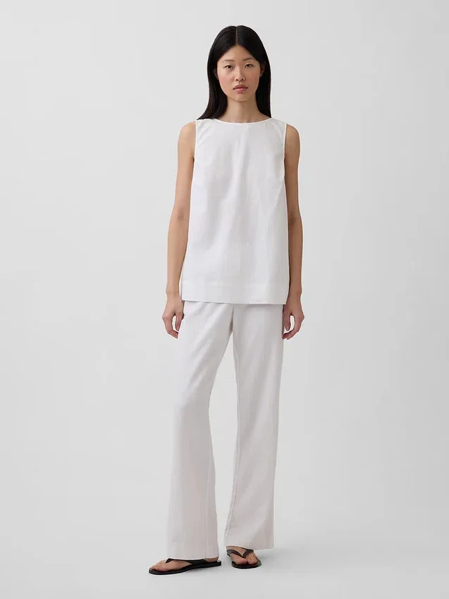 Tanktop i linblanding