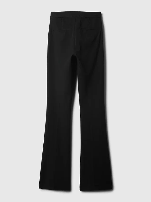 Flare-bukser med høy midje og bi-stretch