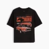 Formel 1-T-skjorte med grafikk i oversized-modell for barn