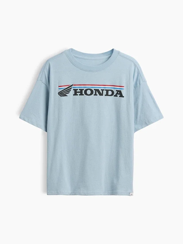 Formel 1-T-skjorte med grafikk i oversized-modell for barn