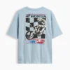 Formel 1-T-skjorte med grafikk i oversized-modell for barn
