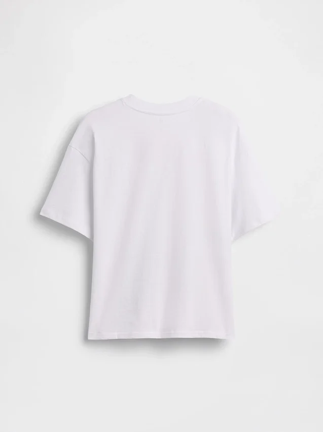 Formel 1-T-skjorte med grafikk i oversized-modell for barn
