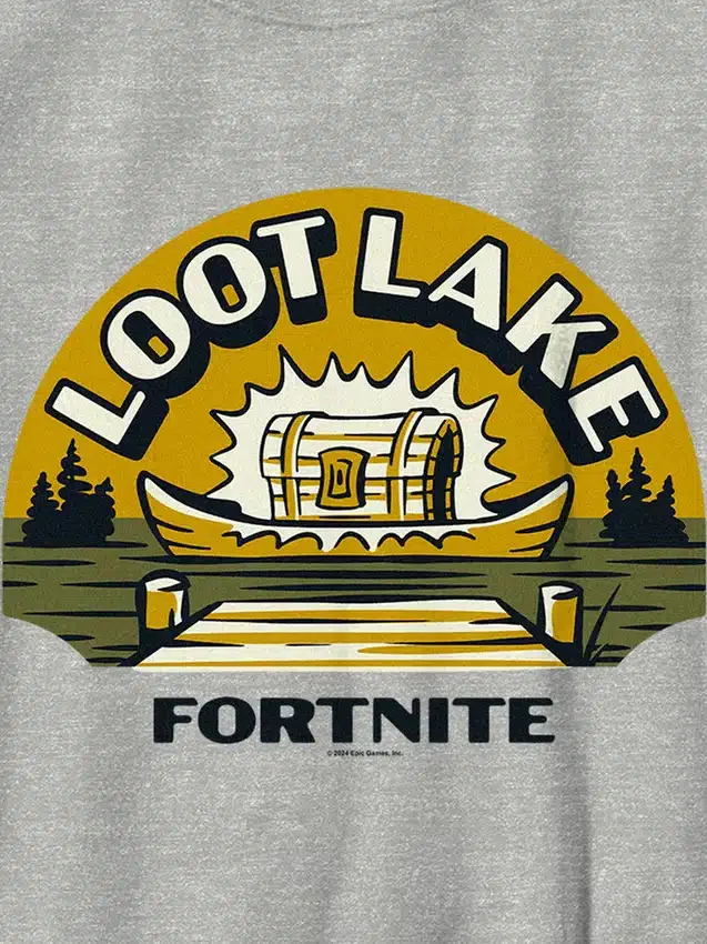 Fortnite Loot Lake-T-skjorte med grafisk trykk for barn