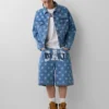 GAP × Awake NY Oversized prikkete ikon-jeansjakke