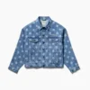 GAP × Awake NY Oversized prikkete ikon-jeansjakke