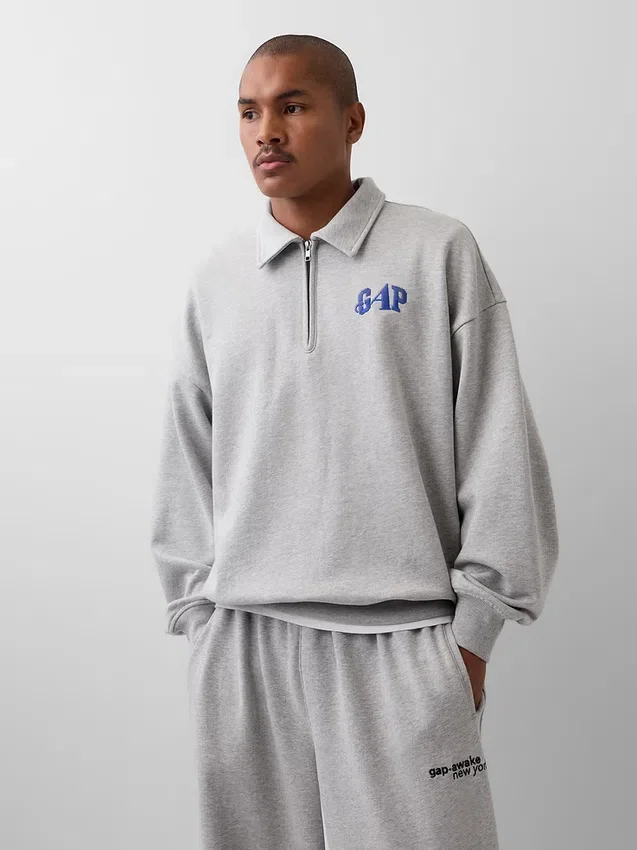 GAP × Awake Ny tykk, oversized genser med kvart glidelås