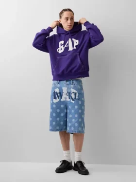 GAP × Awake Ny tykk, oversized hettegenser med logo