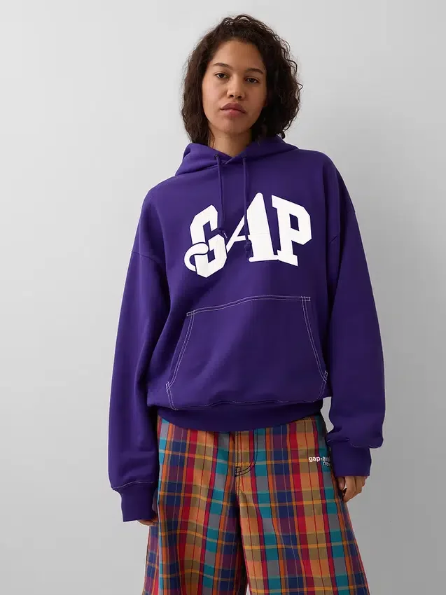 GAP × Awake Ny tykk, oversized hettegenser med logo