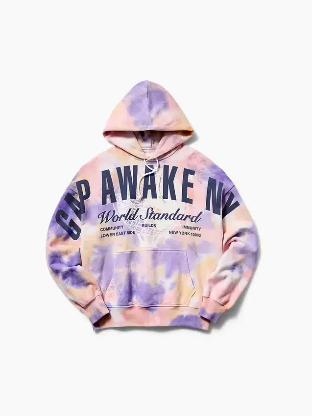 GAP × Awake Ny tykk, oversized hettegenser med logo