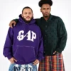GAP × Awake Ny tykk, oversized hettegenser med logo